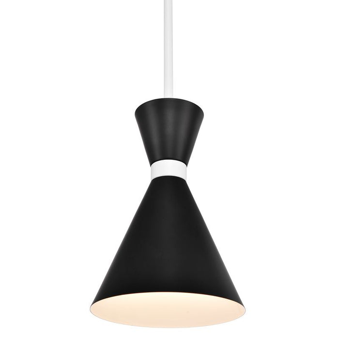 Oslo Pendant - Black w White, Metal