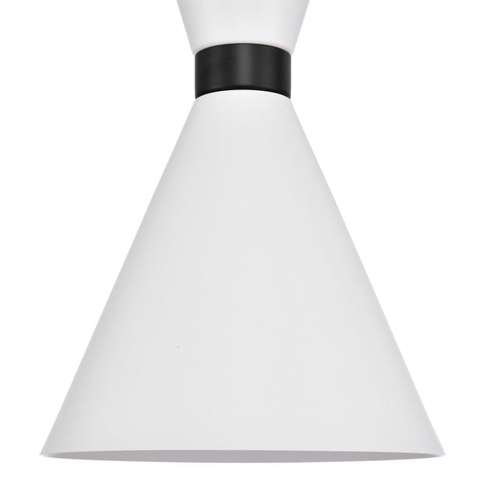 Oslo Pendant - White w Black, Metal