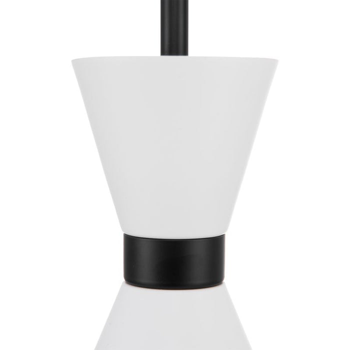 Oslo Pendant - White w Black, Metal