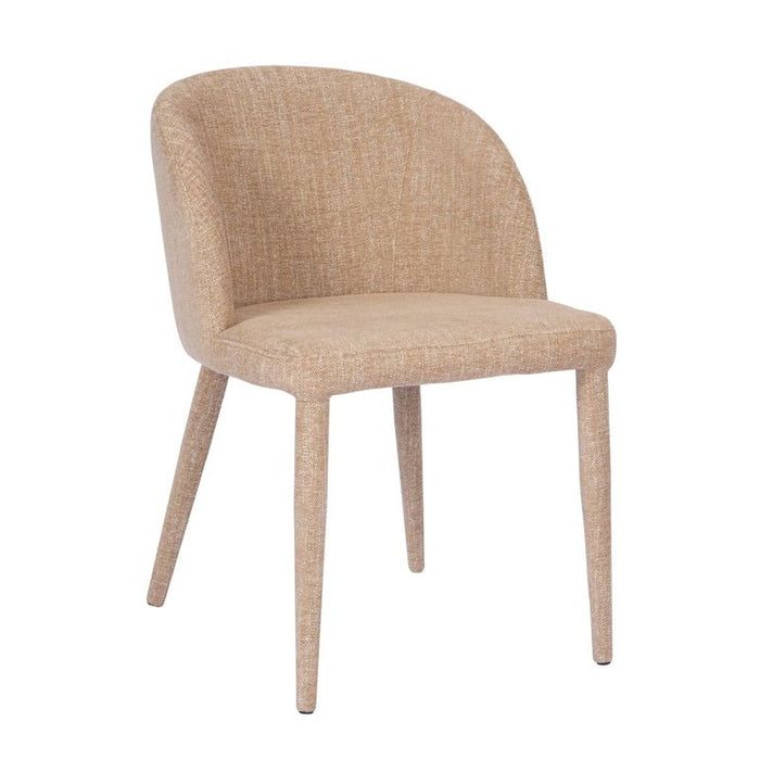 Paltrow Dining Chair - Cinnamon, Fabric Metal