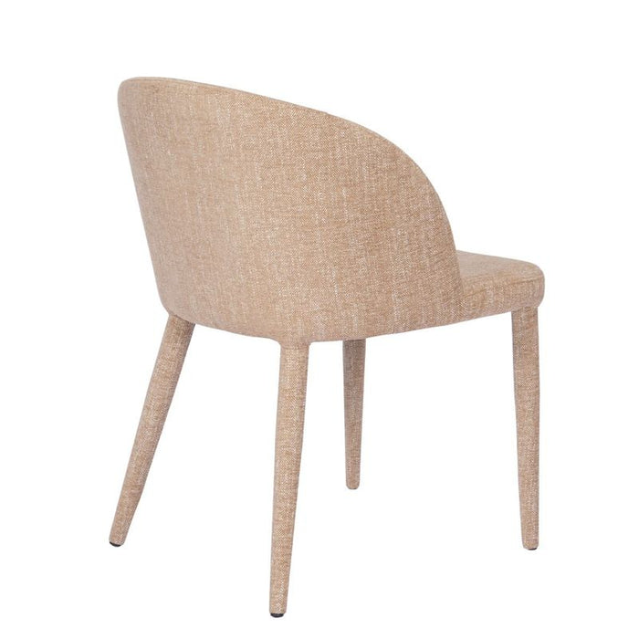 Paltrow Dining Chair - Cinnamon, Fabric Metal