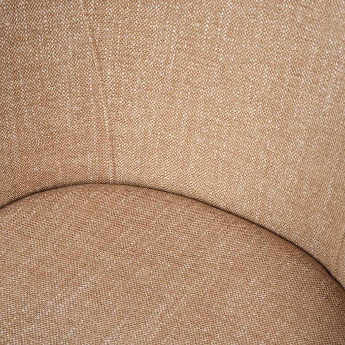 Paltrow Dining Chair - Cinnamon, Fabric Metal