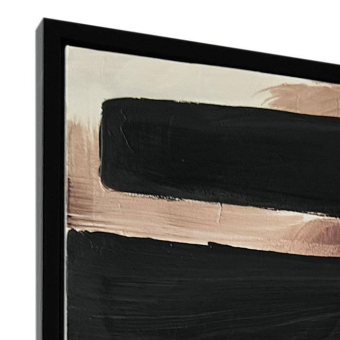 Entwined Series I Canvas Painting - Black
