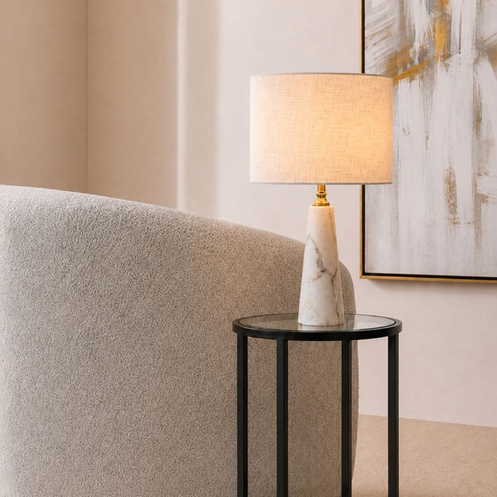 Pelham Marble Table Lamp - 58cm H