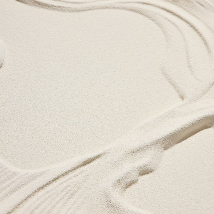 Ocean Ripple Carved Wall Art - White Canvas