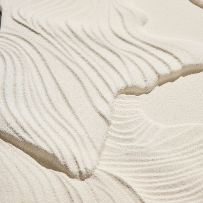 Ocean Ripple Carved Wall Art - White Canvas