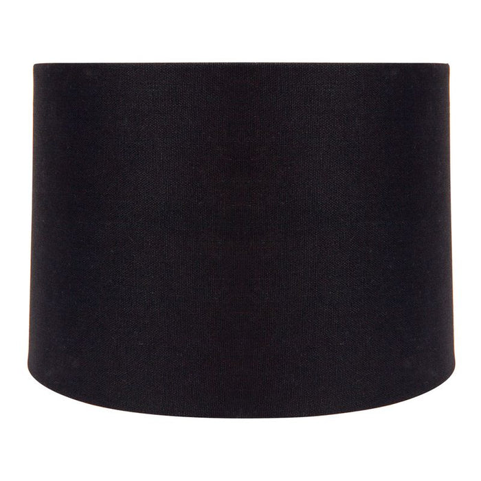 Capella Tapered Shade - Medium Black - Bulk Buy Qty 5, Linen, 36cm Dia