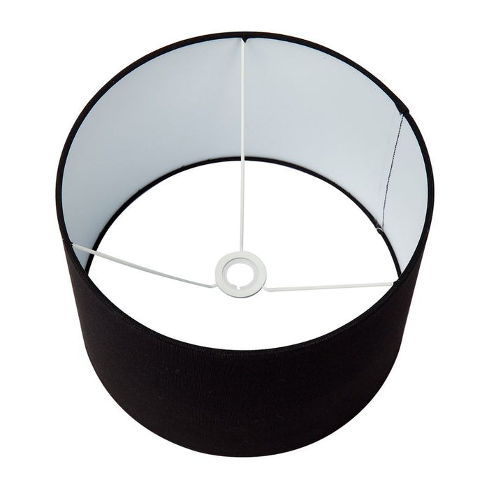 Capella Tapered Shade - Medium Black - Bulk Buy Qty 5, Linen, 36cm Dia