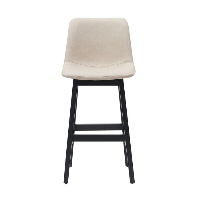 Jermaine Bar Stool Set of 2 - Sand, Fabric, 105.5cm H