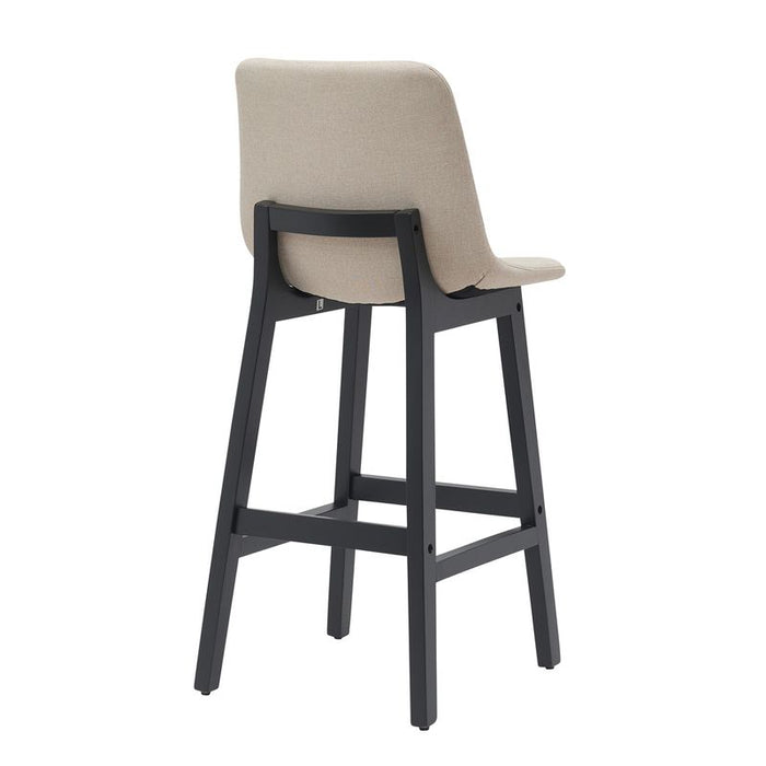 Jermaine Bar Stool Set of 2 - Sand, Fabric, 105.5cm H