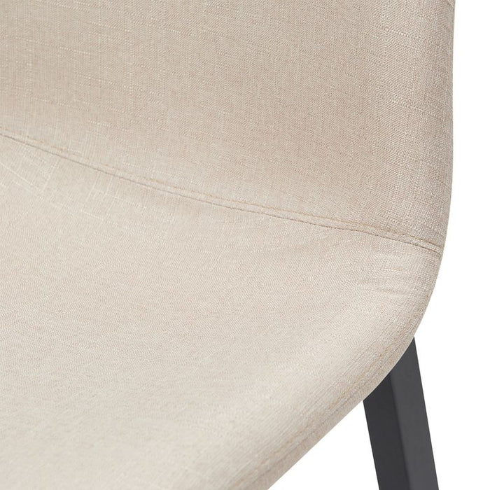 Jermaine Bar Stool Set of 2 - Sand, Fabric, 105.5cm H