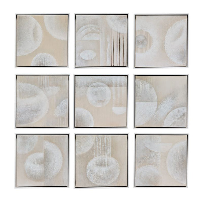 Directions Acrylic Wall Art Set of 9 - White Canvas