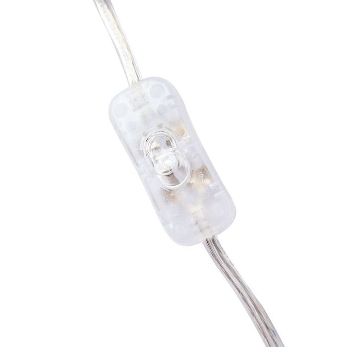 Miles Crystal Table Lamp - Fabric Glass, 73.5cm H
