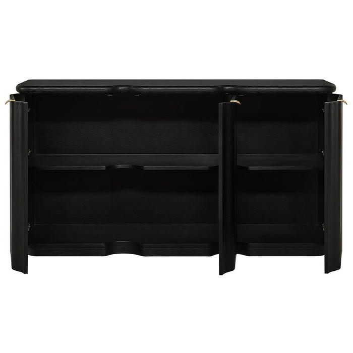 Lina Buffet - Black, Wood Metal, 1500cm
