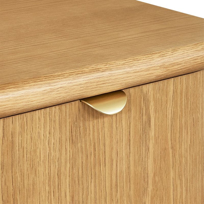 Lina Bedside Table - Natural Oak, 55cm H