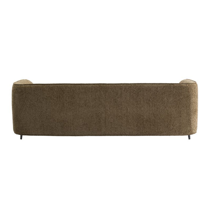 Tampa 3 Seater Sofa - Bronze, Black Boucle Wood, 231cm