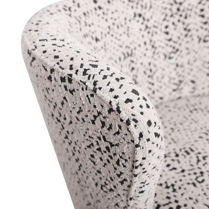 Alberta Swivel Chair - Charcoal Jacquard, Fabric Wood