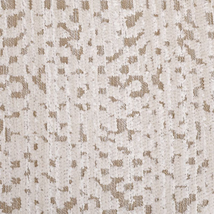 Eleanor Bench Ottoman - Oyster Jacquard, Cream Fabric Wood
