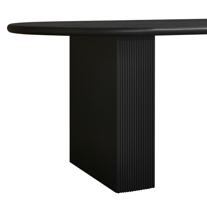 Brunella Oval Dining Table - 2.4m Black