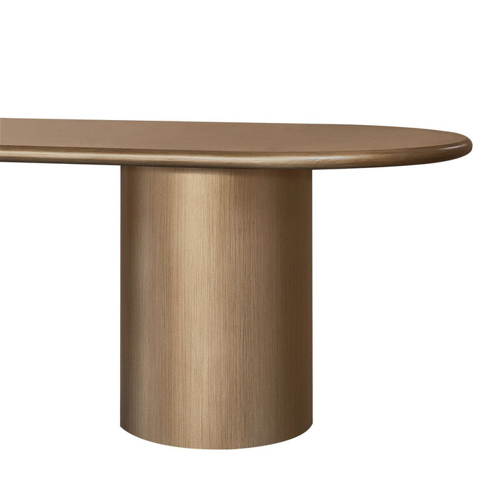 Brunella Oval Dining Table - 2.4m Antique Gold
