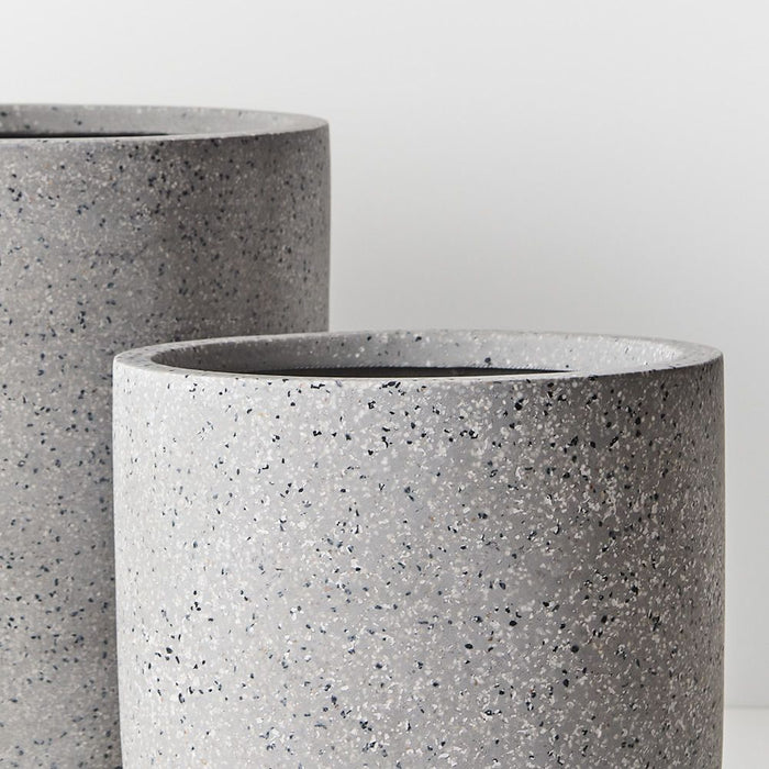Cenzo Egg Pot (Set of 2) - Grey, 40cmh x 40cmd