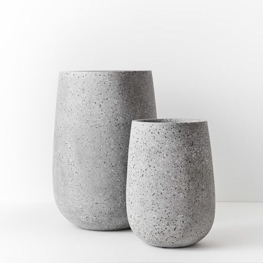 Pot Cenzo Sol (Set of 2) Grey (FI8696GY)