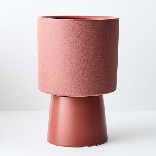 2 x Pot Safi W of Saucer Moroccan Clay (FI8875MC)