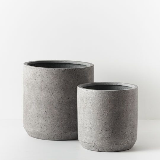 Pot Cenzo Ash (Set of 2) Grey (FI8903GY)