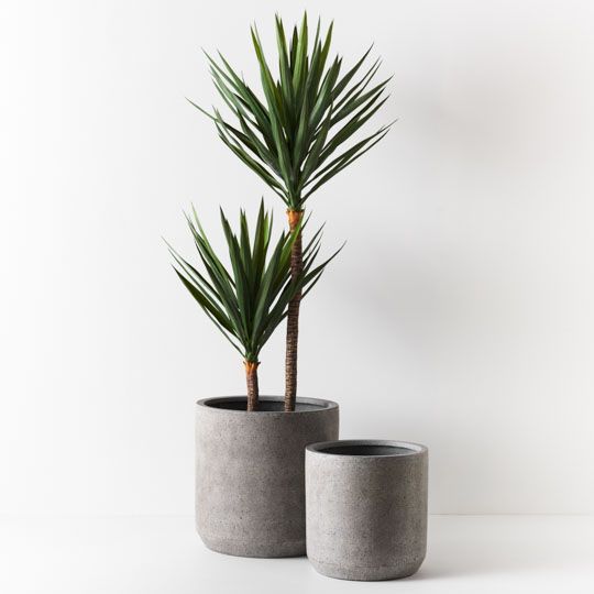 Pot Cenzo Ash (Set of 2) Grey (FI8903GY)