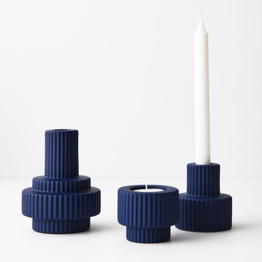 6 x Candle Holder Annix Cobalt (FI9026CO)