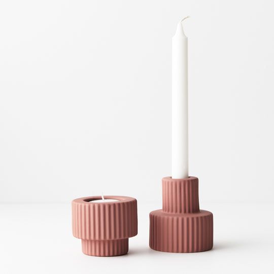 6 x Candle Holder Palina Pink (FI9058PK)