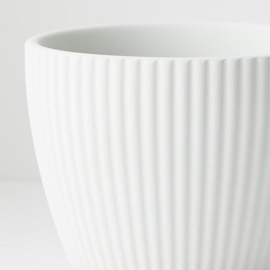 2 x Pot Johanna W of Saucer White (FI9142WH)