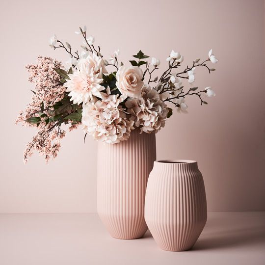 2 x Vase Taza Light Pink (FI9249LP)