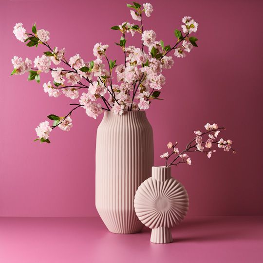 2 x Vase Taza Light Pink (FI9249LP)