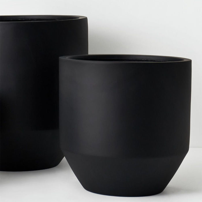 Nomilo Pot (Set of 3) - Black, 50cmh x 50cmd