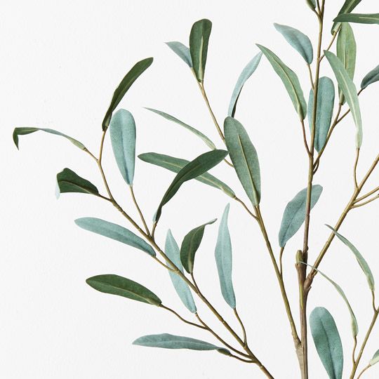 12 x Olive Leaf Spray Grey Green 92cml (FI9428GY)