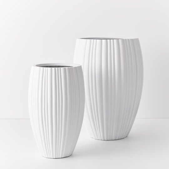 Pot Neptuno (Set of 2) White (FI9571WH)