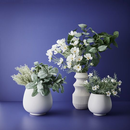 2 x Vase Oculla White (FI9615WH)