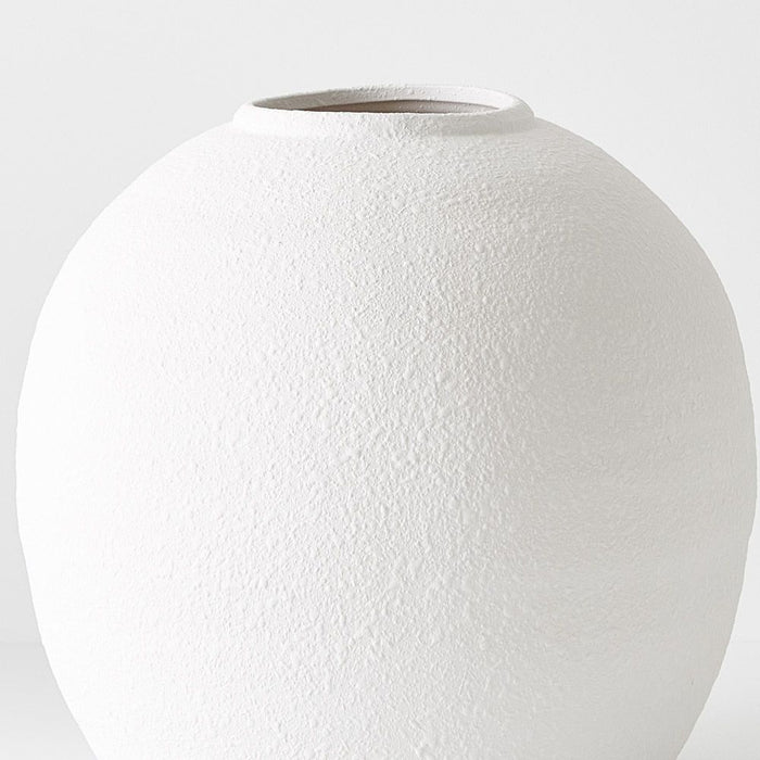 2 x Baila Pot - White, 28cmh x 29cmd