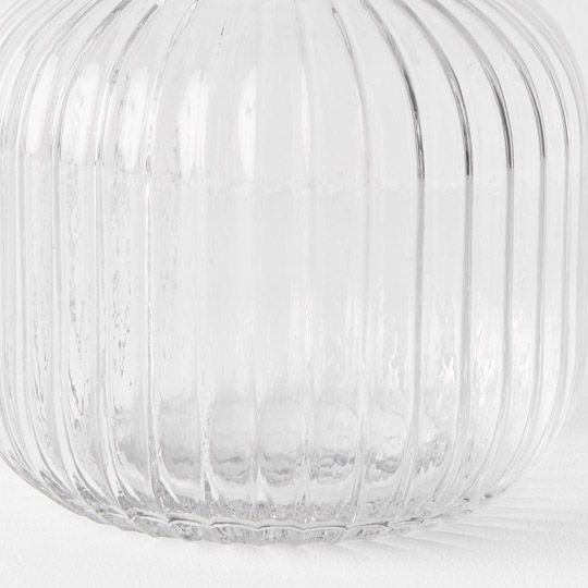 4 x Vase Ripple Squat Clear (FI9657CL)