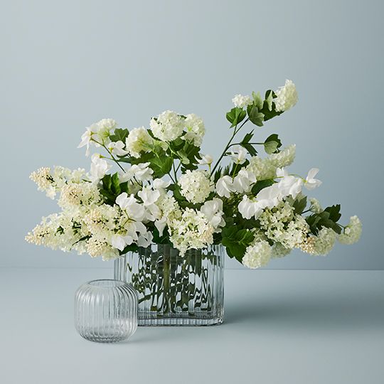 4 x Vase Ripple Squat Clear (FI9657CL)