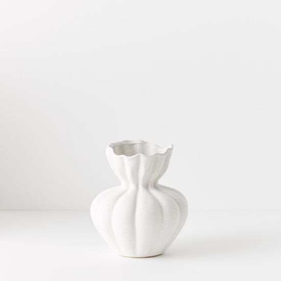 2 x Vase Basma - White (FI9609WH)