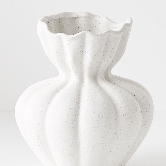 2 x Vase Basma - White (FI9609WH)