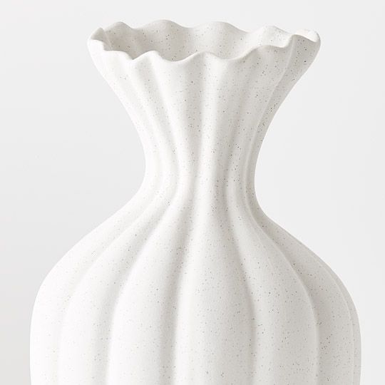 2 x Vase Basma White (FI9611WH)