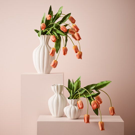 2 x Vase Basma White (FI9611WH)