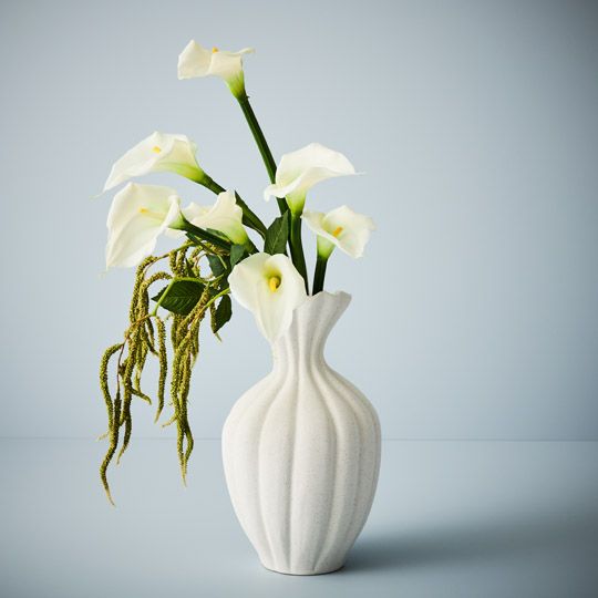 2 x Vase Basma White (FI9611WH)