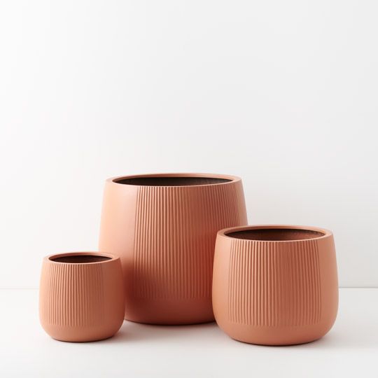 Pot Dune Pedro (Set of 3) Terracotta (FI9711TC)