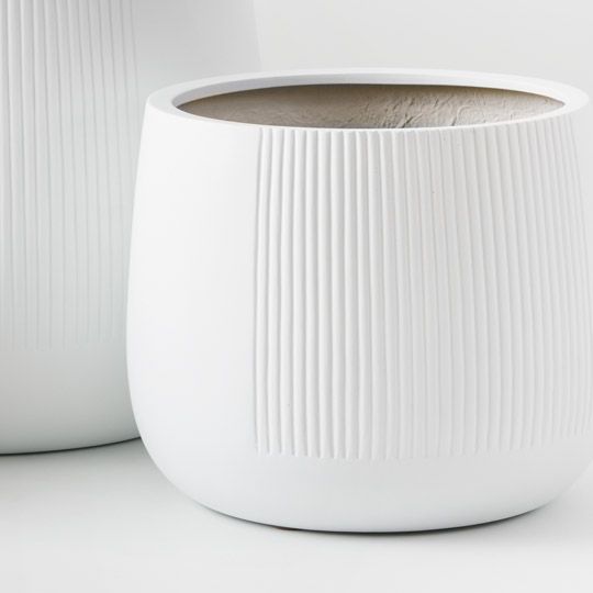 Pot Dune Pedro (Set of 3) White (FI9711WH)