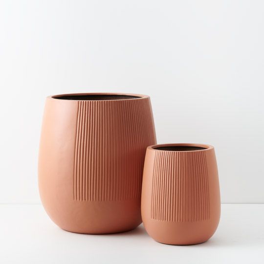 Pot Dune Jethro (Set of 2) Terracotta (FI9712TC)