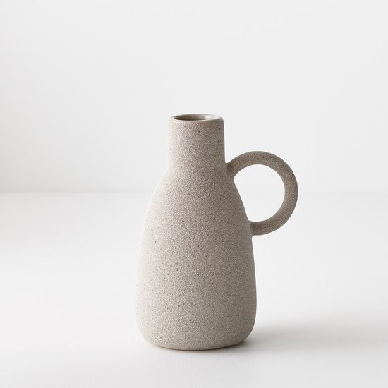 6 x Vase Pilu w/handle - Grey
